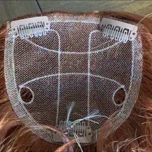 Burgundy Hair topper/toupe/toppette/Bangs